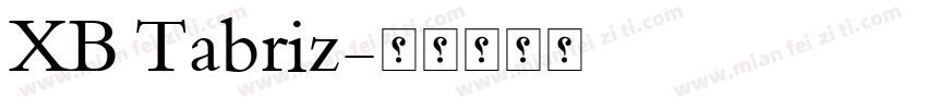 XB Tabriz字体转换